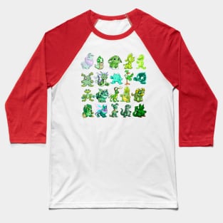 Green Neopets Rainbow Baseball T-Shirt